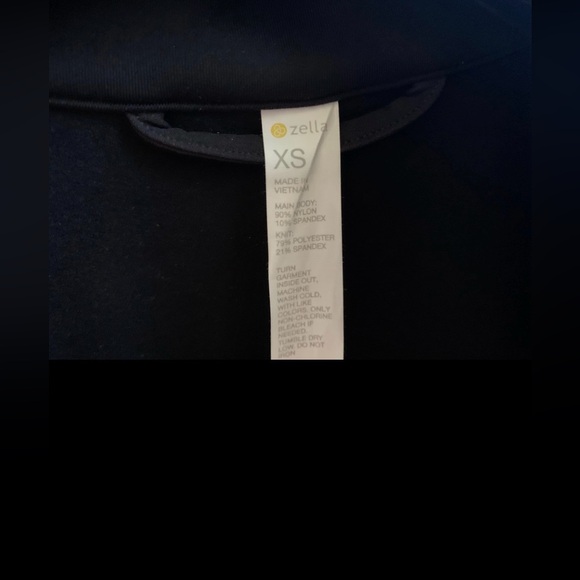 NEW $129 ZELLA Onward Hybrid Zip Up Hoodie Athletic Jacket in Black Size XS - Picture 5 of 8